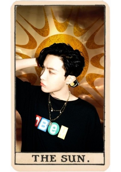 Bts Tarot Kartı: J-Hope Tablo Ahşap Poster Dekoratif KOD1973