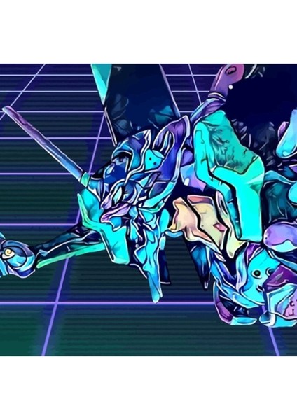 Retro Genesis Evangelion 001 Tablo Ahşap Poster Dekoratif