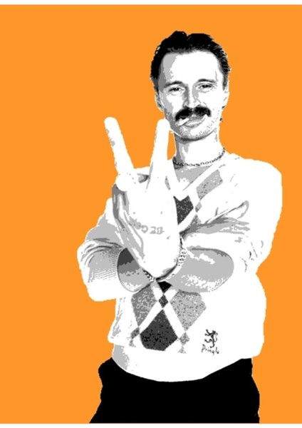 Trainspotting - Begbie Tablo Ahşap Poster Dekoratif