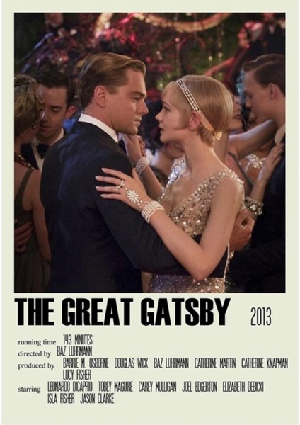 The Great Gatsby Alternatif (2) Tablo Ahşap Poster Dekoratif