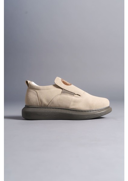 Hippo Bağcıksız Süet Erkek Günlük Sneaker Ayakkabı Gt Bej