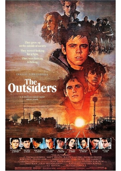 The Outsiders (1983) Tablo Ahşap Poster Dekoratif