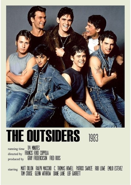 The Outsiders Alternatif (4) Tablo Ahşap Poster Dekoratif