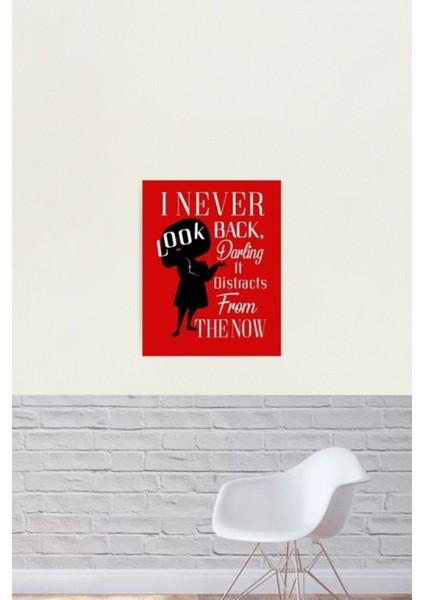 Asla Arkama Bakmam Darling Tablo Ahşap Poster Dekoratif