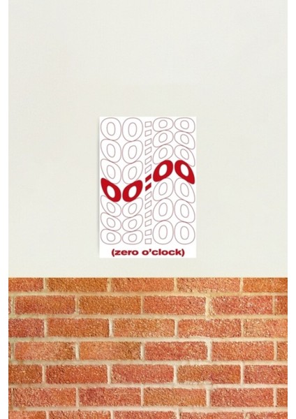 Saat Sıfır Tablo Ahşap Poster Dekoratif KOD4742 fiyatları