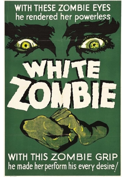 Beyaz Zombi, Bela Lugosi Tarafından Yönetildi Tablo Ahşap Poster Dekoratif