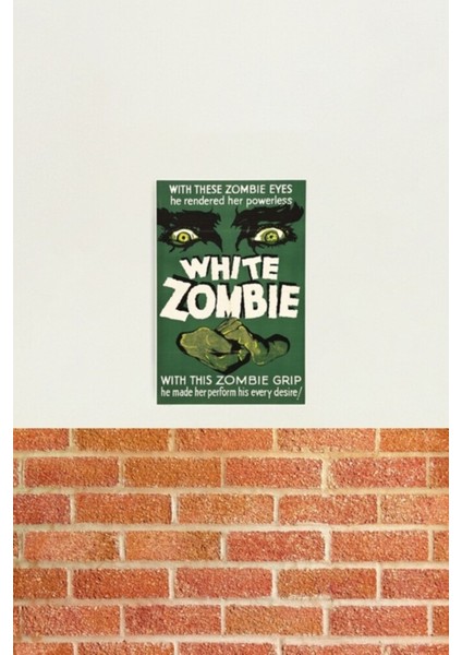 Beyaz Zombi, Bela Lugosi Tarafından Yönetildi Tablo Ahşap Poster Dekoratif