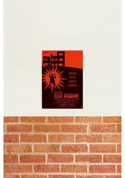 Alfred Hitchcock'un Arka Cam Tablo Ahşap Poster Dekoratif fiyatları