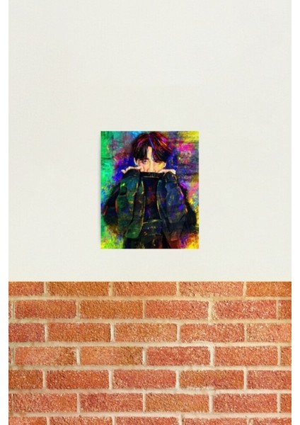 Bts Jungkook Dijital Resim Tablo Ahşap Poster Dekoratif KOD1585