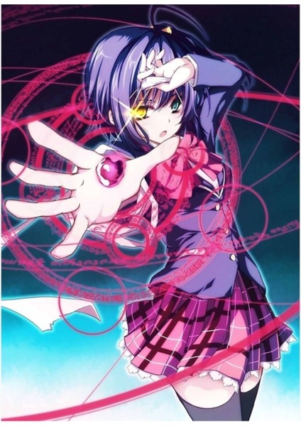 Takanashi, Rikka Poster Tablo Ahşap Poster Dekoratif