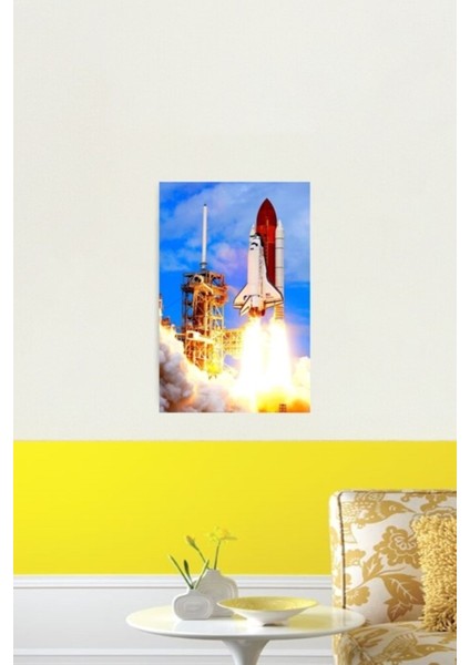 Uzay Mekiği Keşfi STS-120 Tablo Ahşap Poster Dekoratif fiyatları