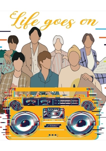 Bts Hayatı Devam Ediyor Tablo Ahşap Poster Dekoratif KOD2031