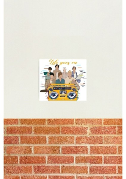Bts Hayatı Devam Ediyor Tablo Ahşap Poster Dekoratif KOD2031