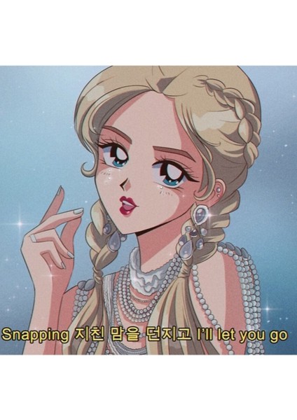 Chungha - 90'ların Animesini Yakalamak Tablo Ahşap Poster Dekoratif