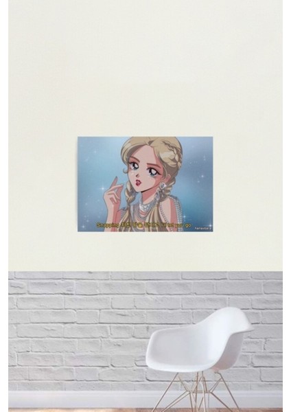 Chungha - 90'ların Animesini Yakalamak Tablo Ahşap Poster Dekoratif fiyatları