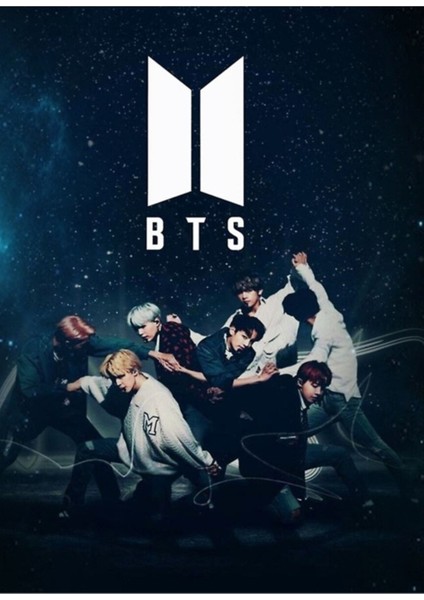 Bts Tablo S001 Ahşap Poster Dekoratif KOD6048
