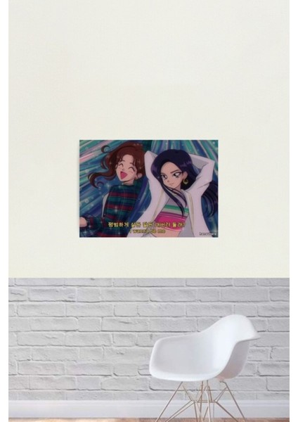 Itzy Yeji & Chaeryeong - Istiyorum Tablo Ahşap Poster Dekoratif