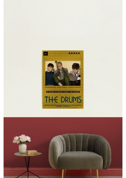 Davul Tablo Ahşap Poster Dekoratif