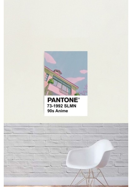 Pantone 90'lar Anime Tablo Ahşap Poster Dekoratif fiyatları