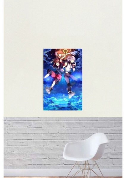 Sora & Riku Tablo Ahşap Poster Dekoratif