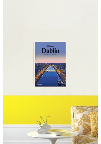 Dublin Tablo Ahşap Poster Dekoratifnı Ziyaret Edin fiyatları