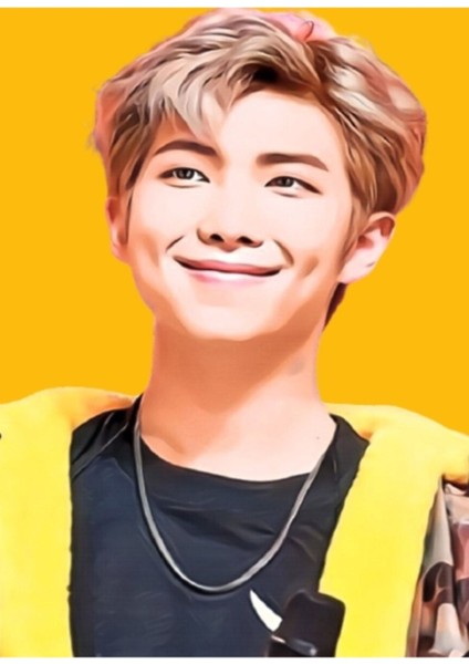 Şirin Bts Namjoon Bts Band Tablo Ahşap Poster Dekoratif KOD1613