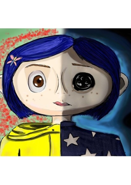Coraline Koleksiyonu Tablo Ahşap Poster Dekoratif
