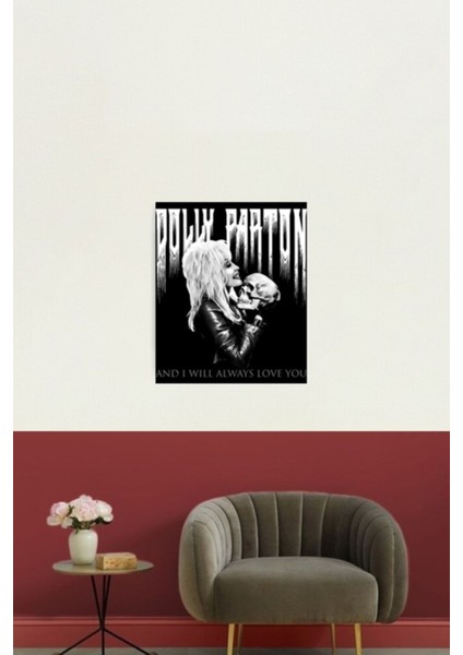 Heavy Metal Goth Metal Dolly Parton Band Tablo Ahşap Poster Dekoratif fiyatları