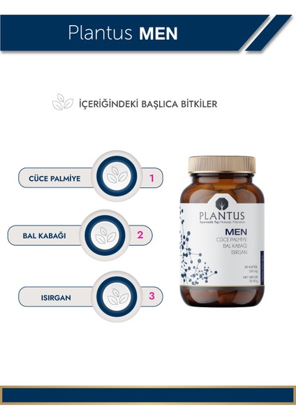 Men - Cüce Palmiye, Bal Kabağı, Isırgan Ekstrakt Bitkisel Kapsül fiyatları
