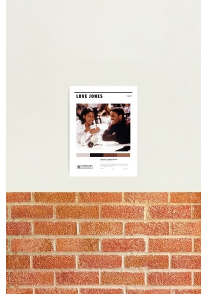 Love Jones Minimal Film Posteri Tablo Ahşap Poster Dekoratif
