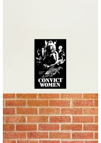 Hükümlü Kadın Tablo Ahşap Poster Dekoratif
