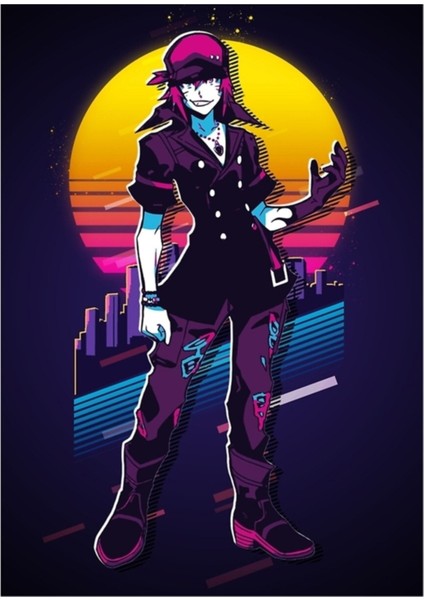 Sho - Neo Twewy *80'ler Retro* Tablo Ahşap Poster Dekoratif