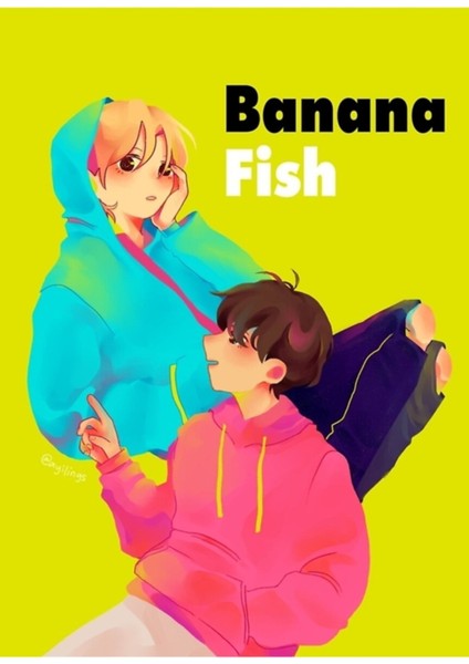 Muz Balığı Neon Tablo Ahşap Poster Dekoratif