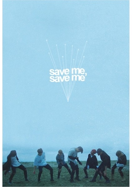 Bts - Save Me Tablo Ahşap Poster Dekoratif KOD4031