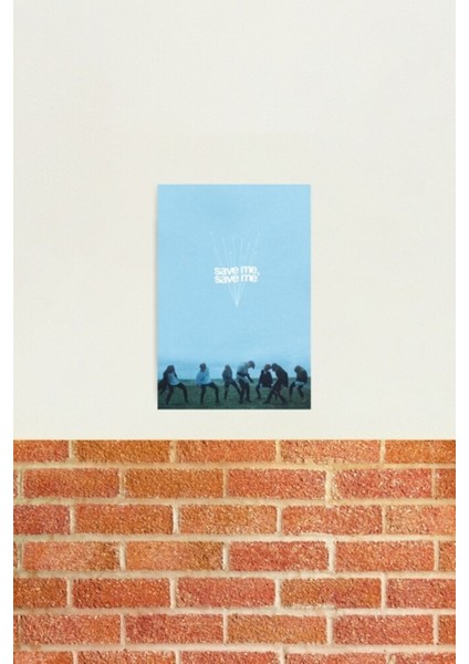 Bts - Save Me Tablo Ahşap Poster Dekoratif KOD4031