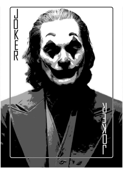 Palyaço Kartı [film Posteri] [bw] Tablo Ahşap Poster Dekoratif
