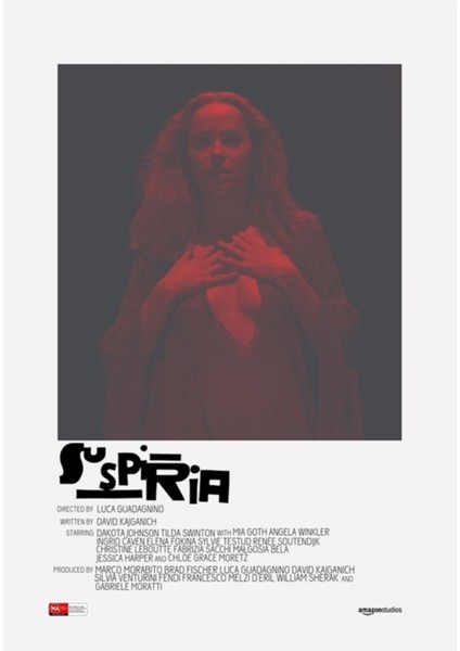 Suspiria Film Posteri Tablo Ahşap Poster Dekoratif