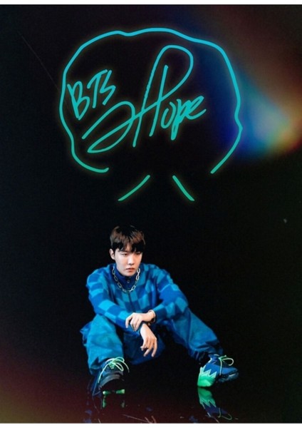 Bts Jhope Analog Stil Tablo Ahşap Poster Dekoratif KOD2394