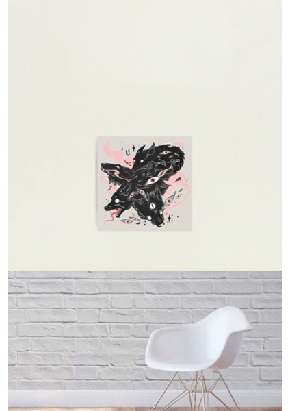 Çok Gözlü Vahşi Kurtlar Tablo Ahşap Poster Dekoratif fiyatları