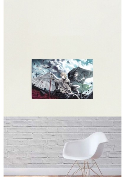 Owari No Seraph - Mika ve Yuu Tablo Ahşap Poster Dekoratif
