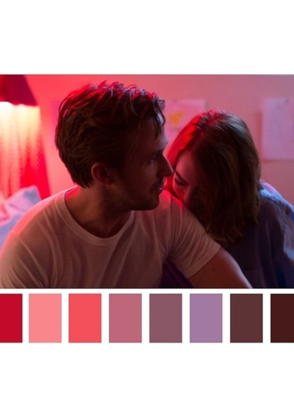 La La Land (2016) Renk Paleti V.1 Tablo Ahşap Poster Dekoratif
