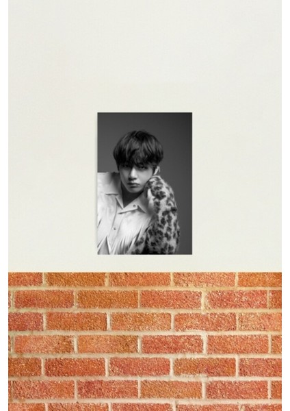 Bts V Tablo Ahşap Poster Dekoratif KOD5692