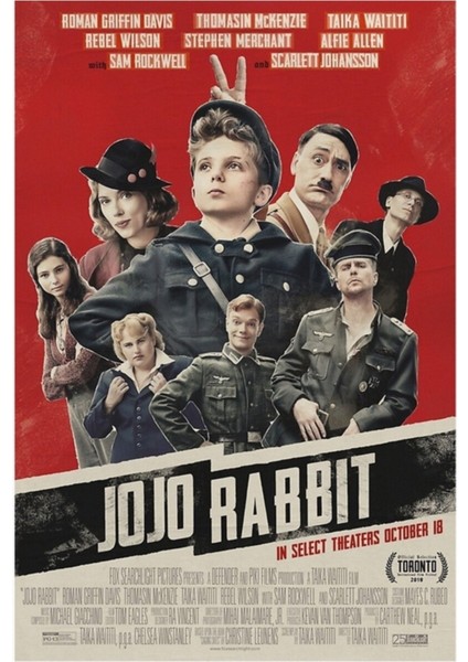 Jojo Rabbit Tablo Ahşap Poster Dekoratif