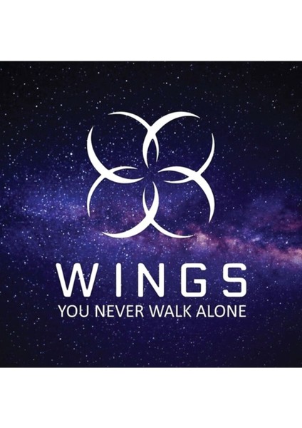 Bts - Metin Galaxy Versiyonlu Wings Tablo Ahşap Poster Dekoratif KOD665