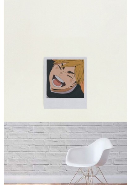 Atsumu Miya Polaroid Tasarımı, Haikyuu Tablo Ahşap Poster Dekoratif