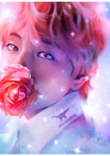 Kış Gülü Taehyung Tablo Ahşap Poster Dekoratif KOD3107