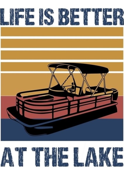 Hayat Gölde Daha Iyi Tablo Ahşap Poster Dekoratif