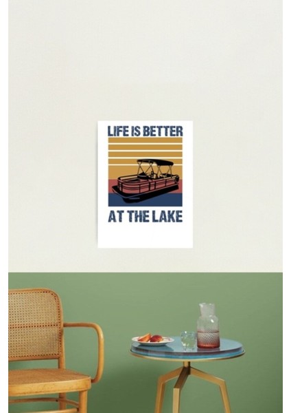 Hayat Gölde Daha Iyi Tablo Ahşap Poster Dekoratif fiyatları