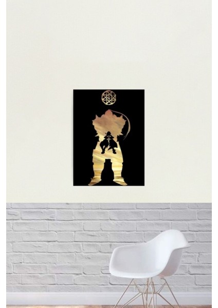 Edward Alphonse - Fullmetal Alchemist Brotherhood Tablo Ahşap Poster Dekoratif