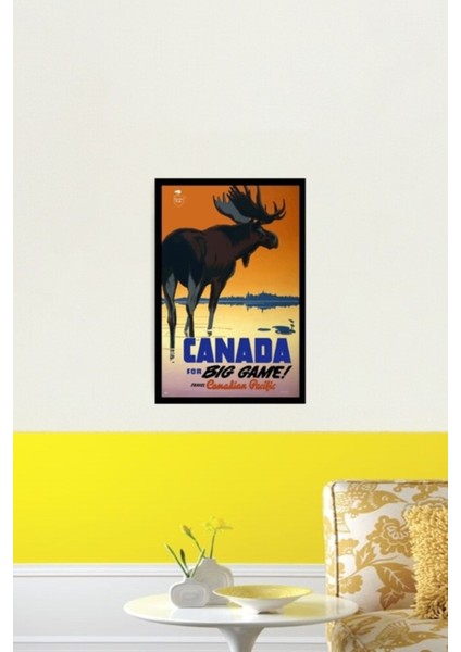 Seyahat Poster Kanada Tablo Ahşap Poster Dekoratif
